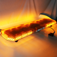 Barre lumineuse de signalisation à LED ambre super fine 3W, 12V-24V, lampe clignotante, étanche, accessoires d'éclairage automobile