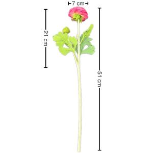 بيع بالجملة ورود صناعية ذات رأسين عالية الجودة زهور رانونكولوس ولوتس للتخرج واستخدام ديكور جداري لعيد الأم - Product Image 6