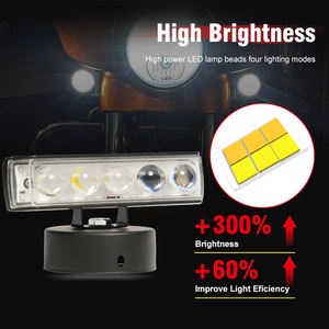 Mini systèmes d'éclairage de conduite, lentille RGB, projecteur LED couleur, feu antibrouillard, lampe, phare, ampoule pour vélo, <span class=keywords><strong>moto</strong></span>, <span class=keywords><strong>moto</strong></span> - Product Image 4