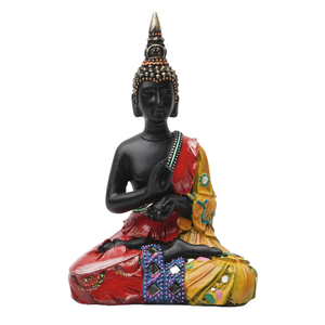 YTOOZ Statua Buddha Decorazioni per Soggiorno, Minimalista Monaco Figurine Sculture Ceramica Zen Decor Car Home Ornamenti retrò, D novità Regalo