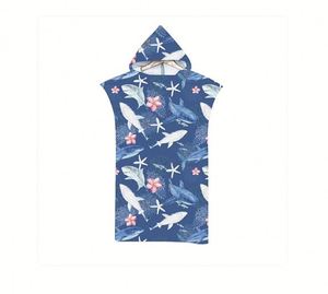 Vente en gros de ponchos de surf personnalisés pour adultes, à capuche, 100% coton, pour piscine et plage, avec logo - Product Image 2