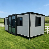 Maison préfabriquée abordable de 10 pieds, compacte, avec chambre et salle de bain, maison modulaire portable, mini-maison résidentielle extensible, maison conteneur