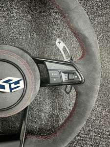 Volante Deportivo Personalizado de Cuero y Fibra de Carbono M Sport para Audi A3 V8 A4 A5 A7 B8 C7 A6 C8 <span class=keywords><strong>S3</strong></span> Rs3 Rs7 S5 B9 S4 B8.5 SQ5 S4 B8.5 <span class=keywords><strong>S3</strong></span> - Product Image 3