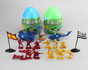 Juguetes de modelo militar para niños, modelo de avión de soldado pequeño DIY militar de la Segunda Guerra Mundial en gran huevo sorpresa - Product Image 2