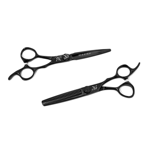 Bán Buôn Chuyên Nghiệp Thép Tóc Cắt Kéo Màu Đen Titan Sắc Nét Thẳng Lưỡi Thép Không Gỉ Vẻ Đẹp Công Cụ - Product Image 2