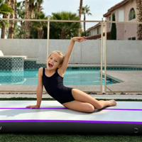 Tissu PVC double paroi TIANJIN avec technologie Drop Stitch, enduit et étanche, pour la fabrication de tapis d'entraînement gonflables pour la gym