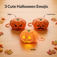 Nouveau Porte-clés Clicker Minimaliste Anti-stress en PLA Écologique Citrouille et Fantôme Effrayants pour Farces d'Halloween