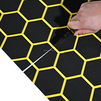 Revêtement de pont en mousse EVA KT GuoMei moderne noir et jaune, durable, résistant aux UV, antidérapant, pour bateaux, utilisation extérieure, installation facile DIY