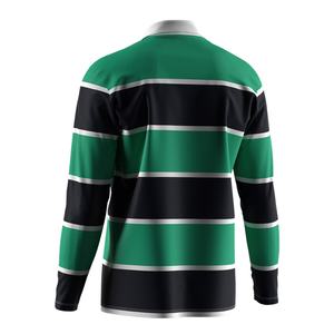 คุณภาพพรีเมียม, ระบายความชื้นได้ดี, เสื้อโปโลรักบี้, เนื้อผ้านุ่ม, ดีไซน์ลายทางทันสมัย, ป้องกันรอยยับ, ใช้ได้ทุกวัน - Product Image 5