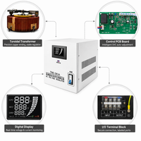 Stabilisateur de tension domestique 1KVA 3KVA 5KVA 220V, stabilisateur électrique numérique AVR pour maison, audio, réfrigérateur, écran LCD, CE