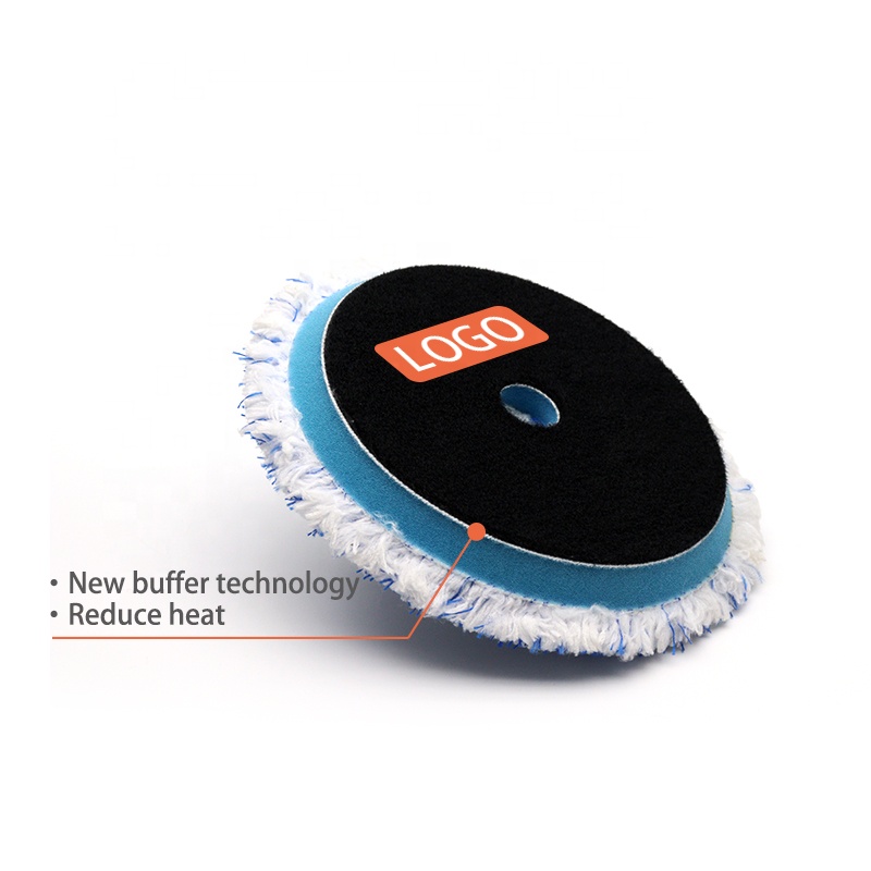 Твердый буфер CR для снижения тепла, полировка автомобильного детейлинга, полировка, чистые подушечки из микрофибры для ухода за автомобилем