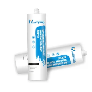 Chất lượng cao keo thủy tinh không thấm nước có tính axit Silicone sealant cho hồ cá xây dựng Silicone trắng đen trong suốt màu xám