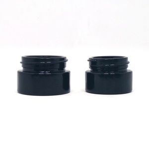 Black UV 5ml 5g 10g 10ml <b>Small</b> Mini Violet Glass Jar Concentrate <b>Container</b> - Product Image 2
