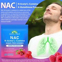 SOLOTREE NAC Gummies 1000mg par Portion 60 Gummies Complément Alimentaire pour Adultes Santé du Système Immunitaire Antioxydant Soutien Hépatique Végétalien