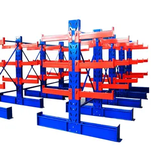 Customized powder painting cantilever racking system for steel pipe