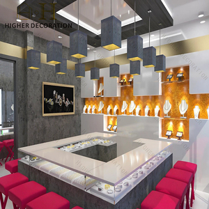 Arredamento Personalizzato per Gioiellerie, Vetrina Moderna con Illuminazione LED per Progetti di Interior <span class=keywords><strong>Design</strong></span> - Product Image 1
