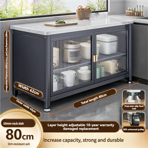 Armario <span class=keywords><strong>de</strong></span> <span class=keywords><strong>Cocina</strong></span> <span class=keywords><strong>de</strong></span> Gran Capacidad a Precio <span class=keywords><strong>de</strong></span> Mayoreo, Estante <span class=keywords><strong>de</strong></span> Almacenamiento <span class=keywords><strong>de</strong></span> Platos y Tazones <span class=keywords><strong>de</strong></span> Varias Capas, Armario Antipolvo <span class=keywords><strong>con</strong></span> <span class=keywords><strong>Puertas</strong></span> - Product Image 5
