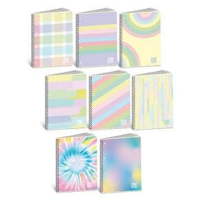 PAPIER SPIRAL PASTELPLUS UNI - 60 FEUILS ASSORTIS EN CARATÈRES CARRÉS - Product Image 1