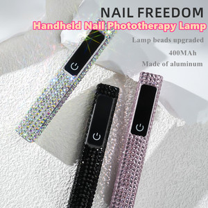 Nueva Lámpara UV LED de Mano para Uñas, Recargable, con Diamantes Brillantes, para Fototerapia de Uñas - Product Image 2
