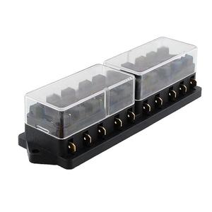 DC <span class=keywords><strong>12V</strong></span>/24V Standard 10A-40A fusibles à faible <span class=keywords><strong>rupture</strong></span> 10 voies ATO/ATC lame fusible boîte couvercle en plastique voiture Circuit fusible bloc support - Product Image 5