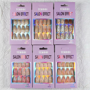 Bán buôn tùy chỉnh ABS giả móng tay nhân tạo Press-on Nail cắt tỉa với hộp quà tặng cho ngón tay ứng dụng - Product Image 3