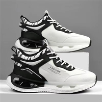 Chaussures de course décontractées pour hommes, style campus, respirantes, avec coussin d'air, à enfiler, pour la marche quotidienne, vente en gros