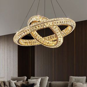 Lámpara Colgante LED de Lujo, Diseño Nórdico Moderno, Anillo Redondo, para Sala de Estar o Villa - Product Image 3