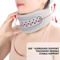 Collier cervical respirant en mousse souple, protection cervicale pour soulager les douleurs, soutien et fixation cervicale