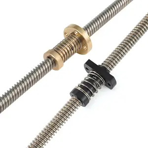 3d Printer Parts Tr8x8 Acme Anti-backlash Brass Spring Loaded Nut For 8mm Acme Threaded Rod Lead Screws Cnc Engraving Machine