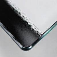 Verre trempé pour porte de four à micro-ondes imprimé par sérigraphie avec revêtement résistant à la chaleur pour taille personnalisée, usine OEM