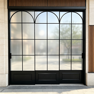 Porte coulissante en verre minimaliste Deioux avec cadre fin et verre trempé pour bâtiment commercial, prix de gros direct usine - Product Image 1