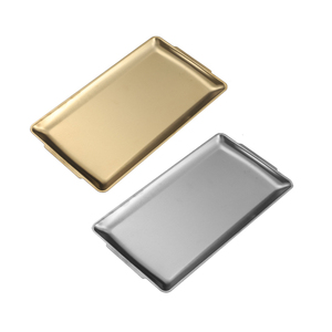 Plateaux <span class=keywords><strong>de</strong></span> service rectangulaires <span class=keywords><strong>en</strong></span> acier inoxydable personnalisés pour buffet <span class=keywords><strong>de</strong></span> cuisine - Product Image 2
