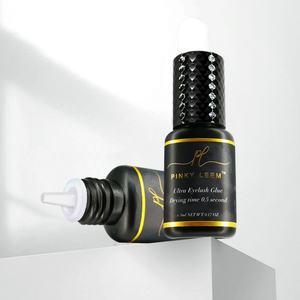 Colle pour extensions de cils Pinky Leem à séchage rapide 0,5 à 1 seconde, colle noire imperméable pour extensions de cils, colle adhésive longue durée, 10 pièces de 5 ml - Product Image 4