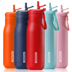 Botella de Agua Aislada de Acero Inoxidable 304 FAYREN al por Mayor, Caja de Regalo, Vaso de Viaje Reutilizable Personalizado - Product Image 4