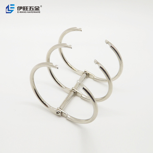 YIWANG Factory Metal <strong>Clips</strong> 2.5x30x40MM <strong>Silver</strong> Loose Leaf Binding Ring - Product Image 2