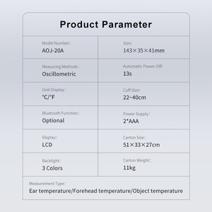 <span class=keywords><strong>Thermomètre</strong></span> numérique médical à domicile certifié ROHS Infrarouge sans contact pour le front <span class=keywords><strong>et</strong></span> l'<span class=keywords><strong>oreille</strong></span> alimenté par l'électricité - Product Image 4