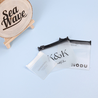 Sac à fermeture éclair en PVC de haute qualité avec logo personnalisé, sac d'emballage en plastique, sac à fermeture éclair transparent