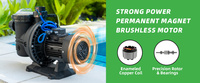 Pompe à eau solaire de surface de type QB 1HP de la marque Difful, système de pompe solaire pour l'agriculture