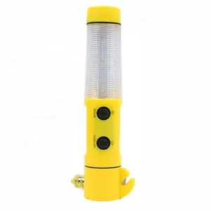 5-in-1 Multi-Function Car Safety Emergency Escape Life Hammer LED Warning Torch