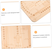Planches à perles en bois pour la fabrication de chapelets religieux, kit de fabrication de chapelets en bois