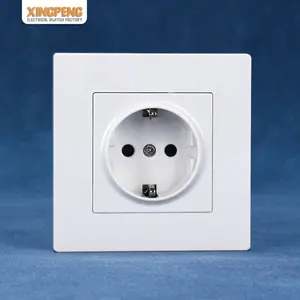 Fabriek Thuis Decoratieve Elektrische Stopcontact Eu Standaard Pc Panel Socket Schuko Waterdichte Stopcontact