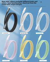 Cable de Datos Tipo C a C Compatible con 100W 66W con Chips E-Marker 5A 240W Cable USB C de Carga Rápida