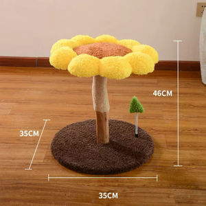 Cadre d'escalade d'arbre à <span class=keywords><strong>chat</strong></span> de tournesol de Style classique avec des pétales moelleux pour s'allonger pour <span class=keywords><strong>le</strong></span> carton d'emballage de chats - Product Image 5