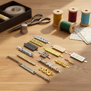 Étiquette métallique personnalisée en alliage de zinc, logo de marque en relief pour sacs, accessoires vestimentaires, vente en gros - Product Image 4