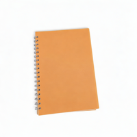 Carnet à spirale A5 à couverture rigide en métal, couverture en PP mat non transparente, ligné, format collège