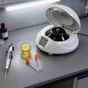 Minicentrífuga de Laboratorio Médica Mini15, Tamaño Compacto, Ligera, Tubos de Rotor de 12*1.5/2ml, Equipo de Laboratorio para ADN/RNA, 15000 rpm, 15721xg - Product Image 3