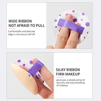 Éponge de maquillage en mousse sans latex, outil de beauté, houppette coussin d'air effet bonbon, houppette douce lavable pour poudre cosmétique