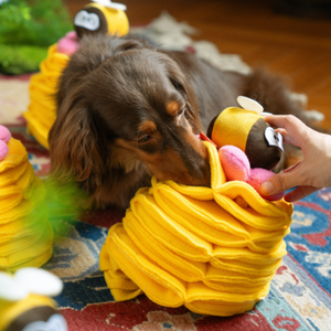 Moderno simpatico animale frutta giocattolo interattivo per cani tratta Puzzle lento alimentatore tappetino che nasconde cibo Beep giocattolo - Product Image 5