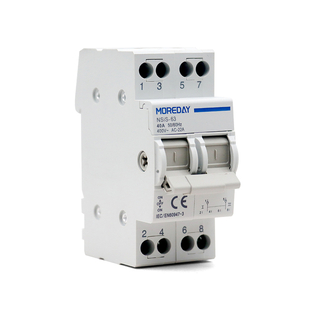 Dual Power Automatic Transfer Switch 2P 2Poles 63A Changeover Switch