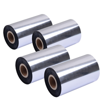 Cinta de transferencia térmica de resina de cera de rollo jumbo TTR para imprimir códigos de barras